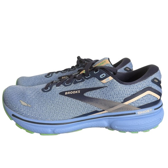 Brooks Ghost 15 Womens Running Shoes Size 9 Blue Athletic Shoes 1203801B472 - Picture 1 of 15